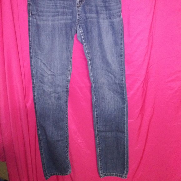 Guess - Medium Rise Skinny Blue Jeans - Picture 2 of 9
